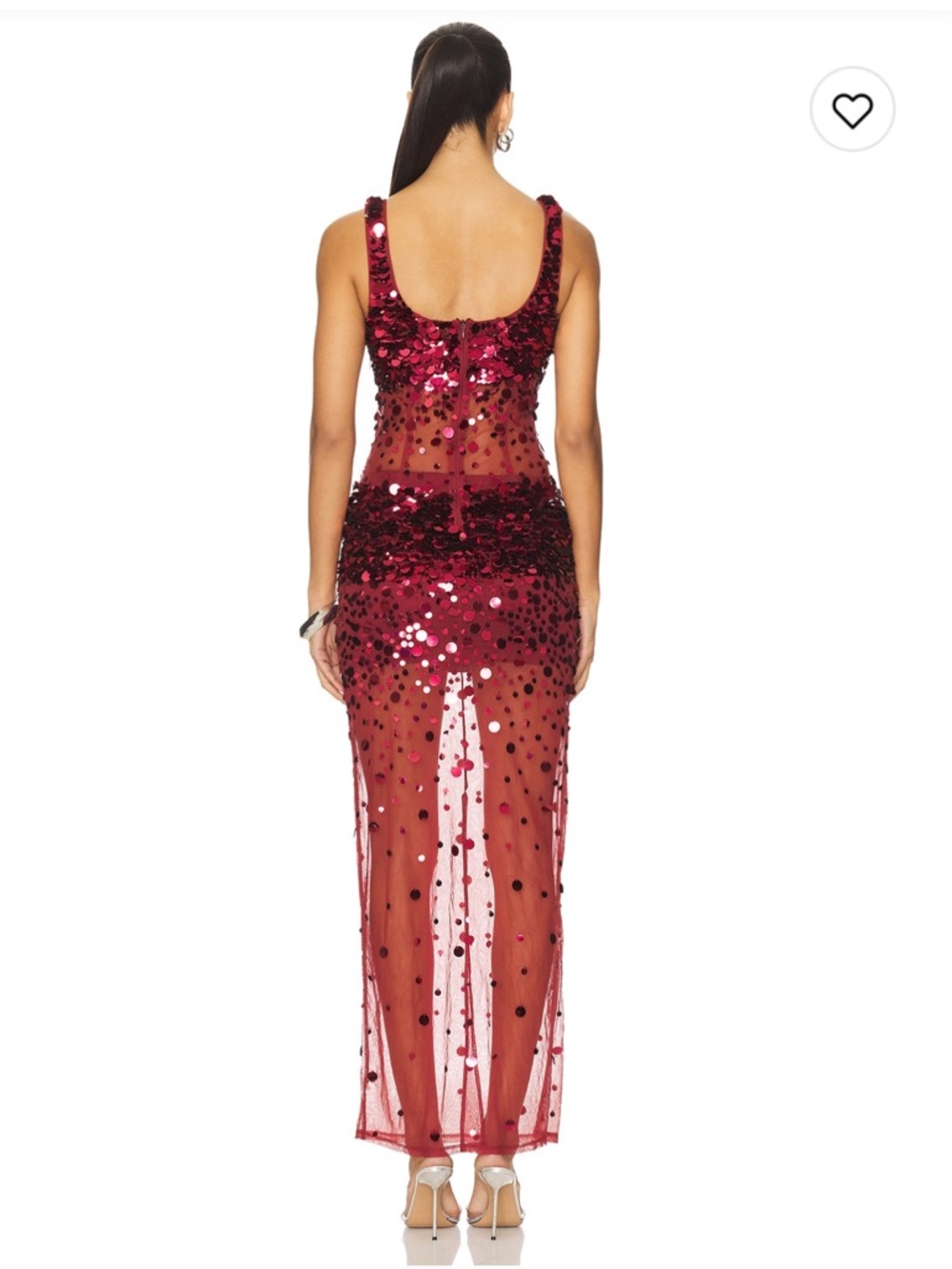 NWT Lovers & Friends Lydia Sequin Maxi Dress $320 Size L - Picture 3 of 12